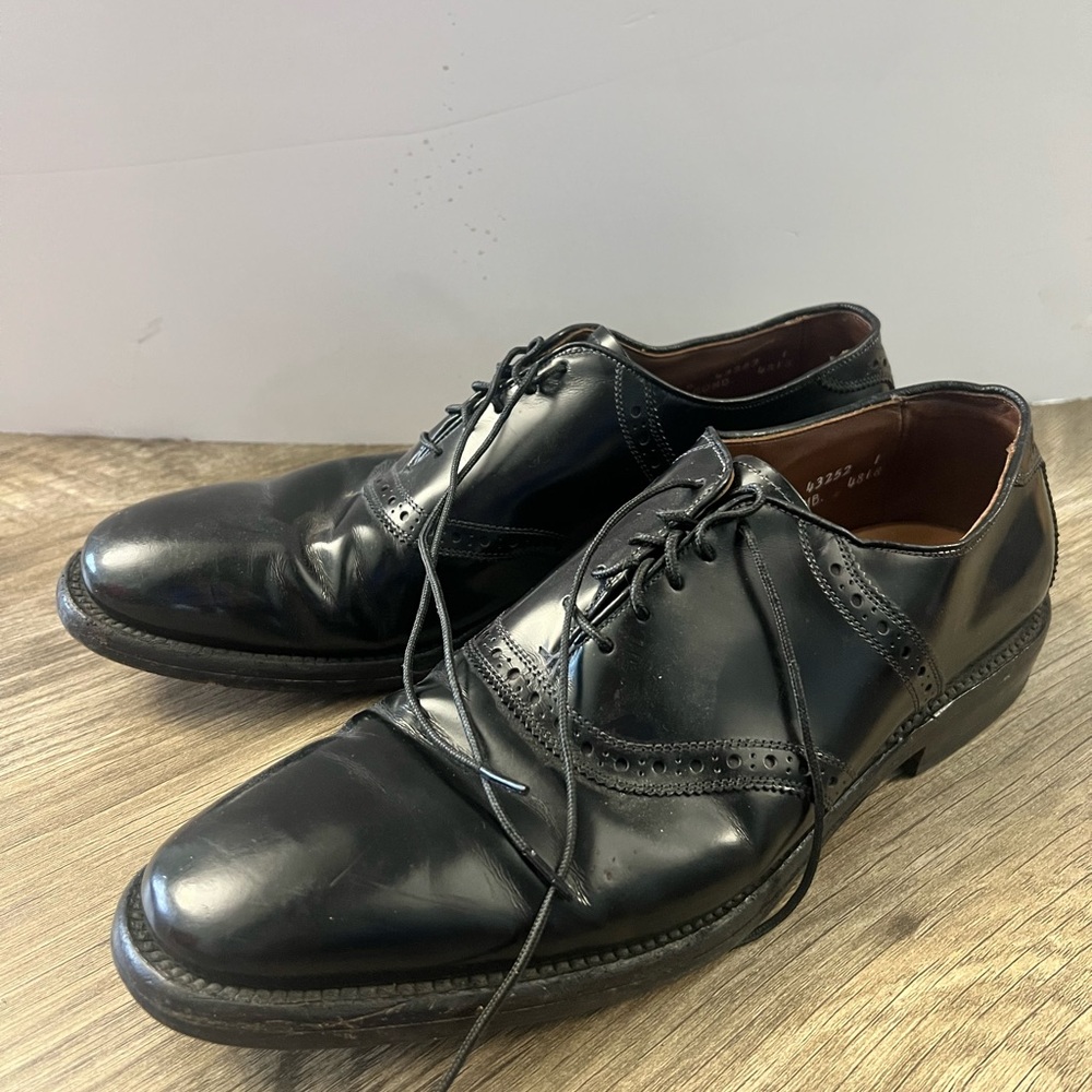 Allen Edmonds Polo Black Saddle Oxfords Men’s Size 10